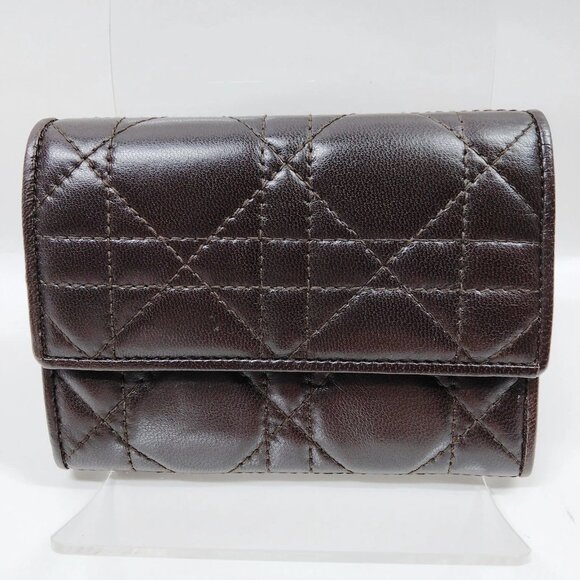 Christian Dior Wallet Brown Leather 180-081825 - Picture 1 of 9